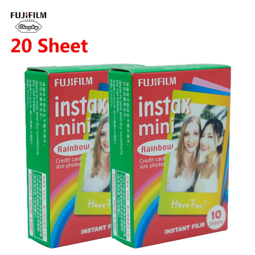 Оригинальная белая пленка для Fuji Instax 10-60 лист мини-пленка для Fuji Fujifilm Instax Mini 7/8/9/10/30/50 s/фотоаппаратов моментальной печати 7 s/90/25/20i/25i/50i/ 55i/Share SP-1 - Цвет: 20 Sheets