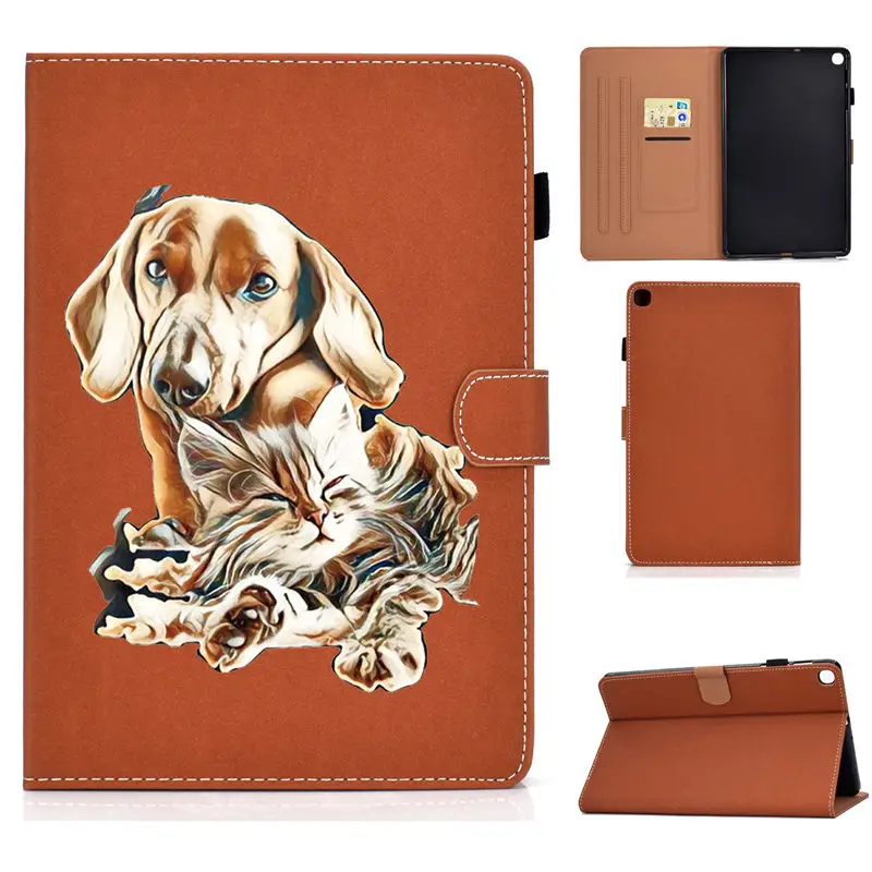 Чехол для Samsung Galaxy Tab S5e 10,5 SM-T720 SM-T725 T720 Smart Cover Funda Tablet Fashion Tower Painted Stand Shell+ подарок - Цвет: 005