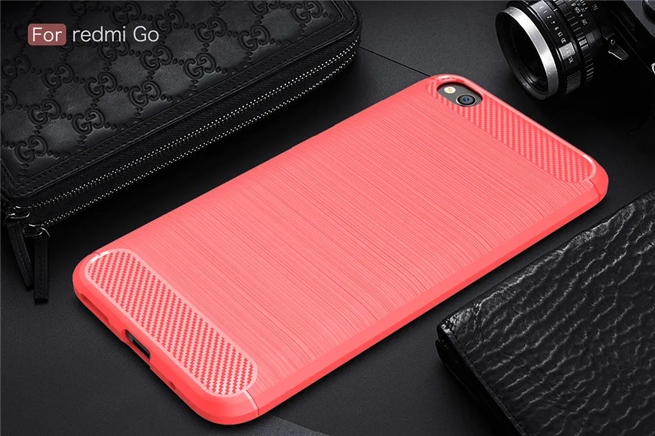 Whyes Мягкий силиконовый чехол для Xiaomi Redmi Go из углеродного волокна ударопрочный ТПУ чехол для Xiaomi Redmi Go чехол