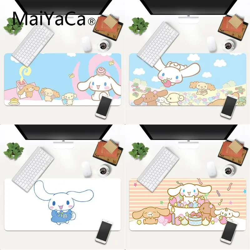 

MaiYaCa cute cartoon cinnamoroll Rubber Pad to Mouse Game Gaming Mouse Pad Large Deak Mat 700x300mm for overwatch/cs go