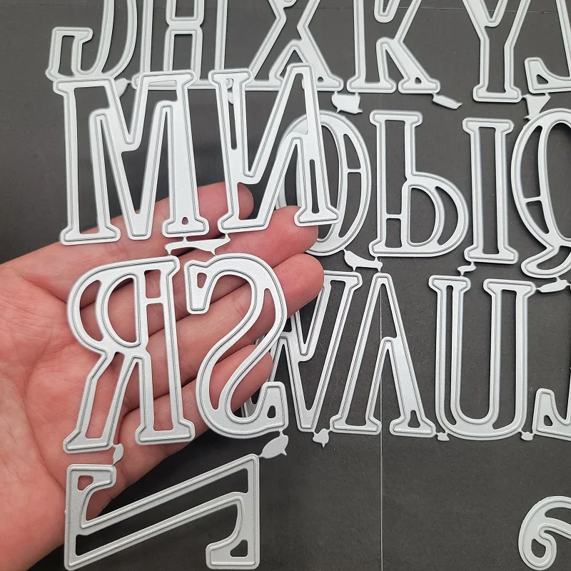 Big Size Capital Letters Metal Cutting Die Scrapbook Embossing Manual Cutting Die Album Card Cover Material DIY