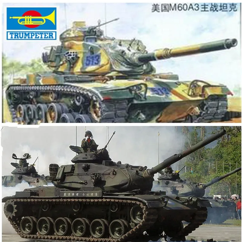 Trumpeter масштаб 80108 1/35 mu 60a3 модель бронированного танка в сборе строительные