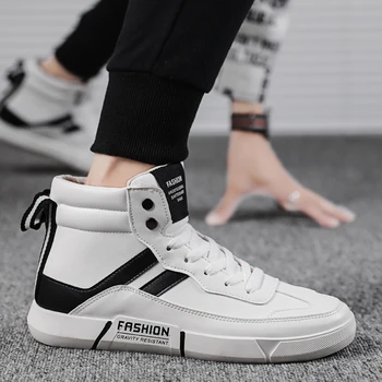

Winter shoes men High-top sneakers Comfortable flat shoes High-quality fashion shoes Boots white shoes men Men's casual shoes