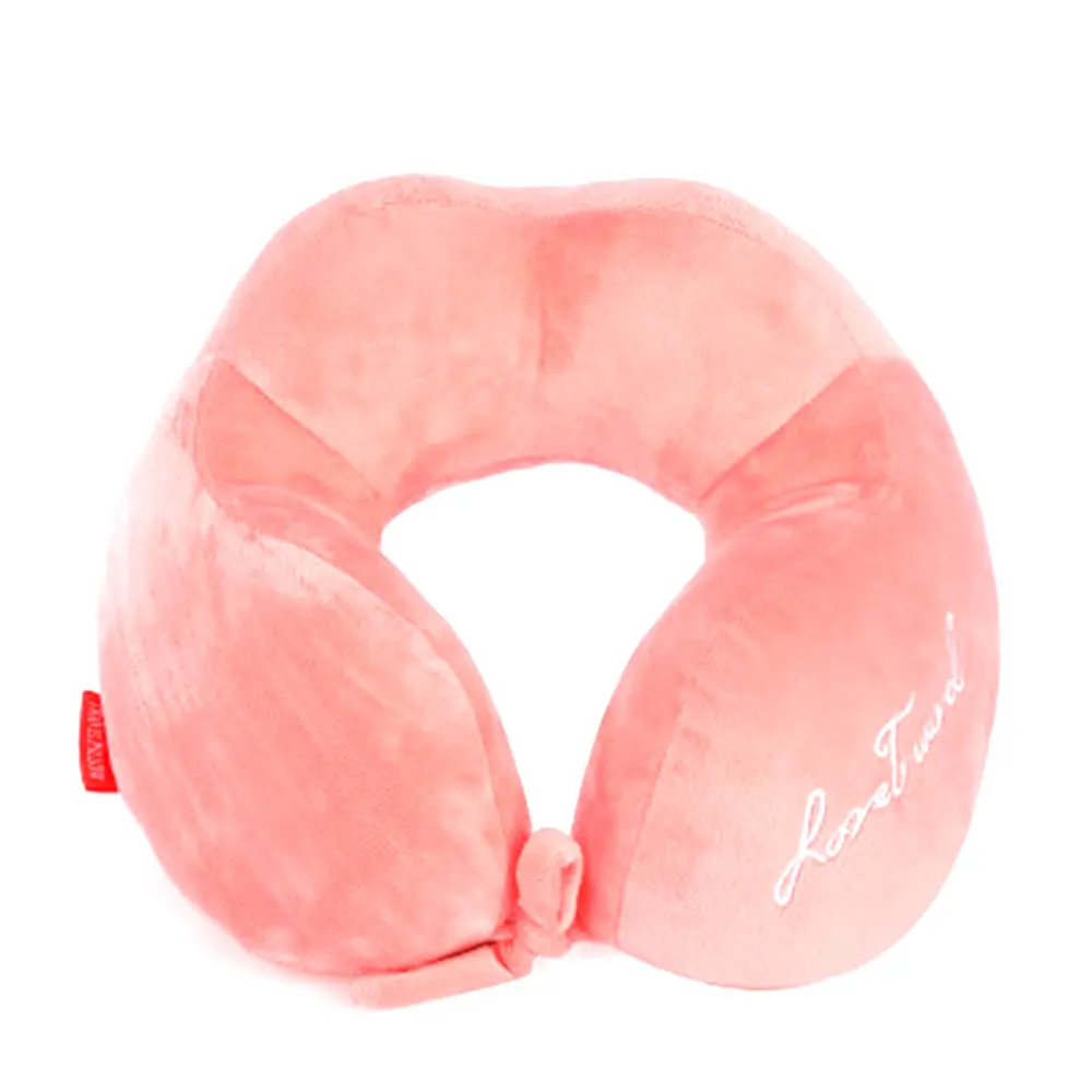 Pink Подголовник автомобиля подушка для шеи мягкая подушка для головы снимает усталость путешествия автомобили u-образная Удобная - Цвет: Pink