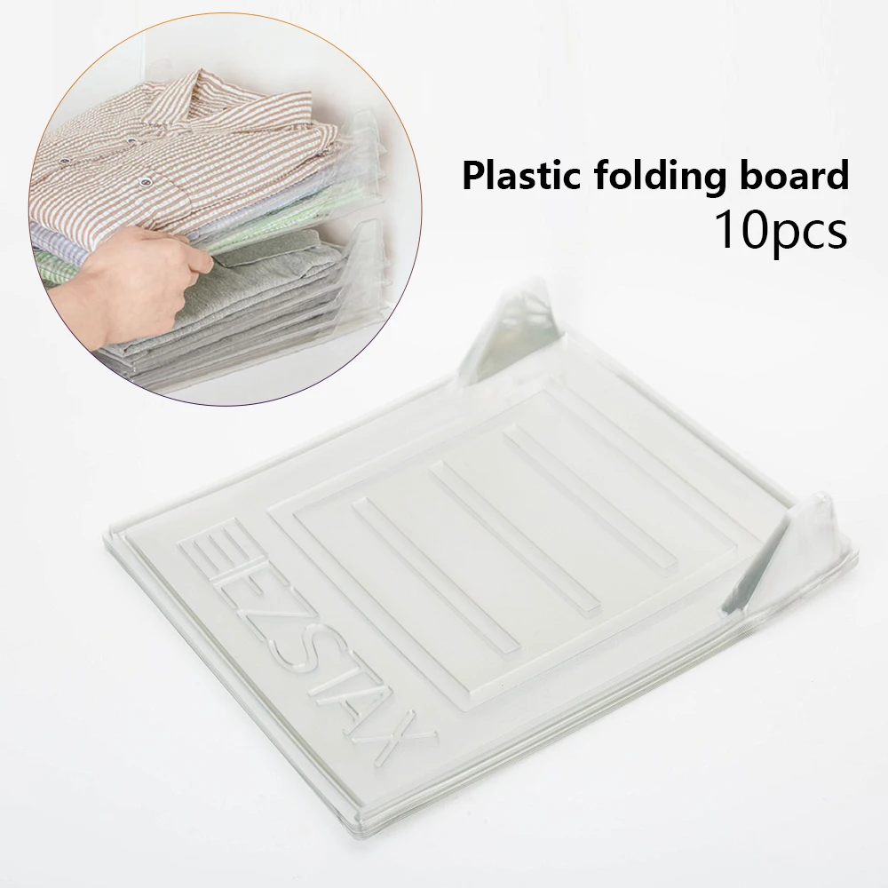 

10pcs/Set Closet Clothes Folding Board Multi-Function Folder Space Saving Magic Fast Speed Wardrobe T-Shirt Clothing Organizer