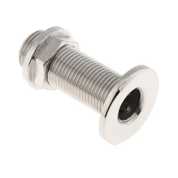 

Straight Thru-Hull Connection for Hose, 38mm (1-1/2 inch) Barb, Marine 316 Stainless Steel