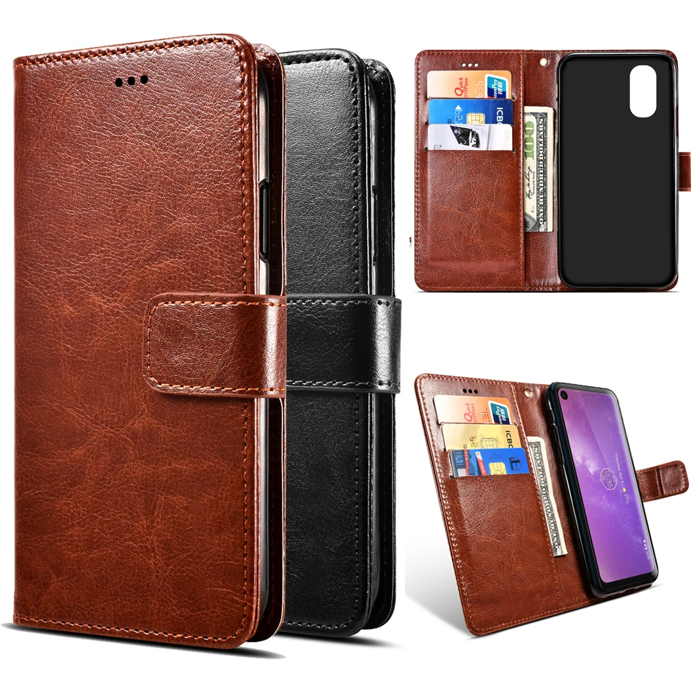 Кожаный чехол книжка для Motorola Moto 1s G6 Z3 E5 G7 One Vision P30 Note Play Plus Power Go Edition|Бамперы| |