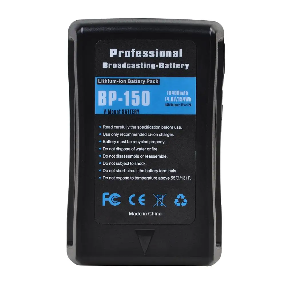 Nuovo 154Wh 14.8V V-Mount/V-Lock Batteria Compatibile Videocamera Sony Videocamera Sony Hdcam, Xdcam, Fotocamere Cinematografiche Digitali, Luce A Led