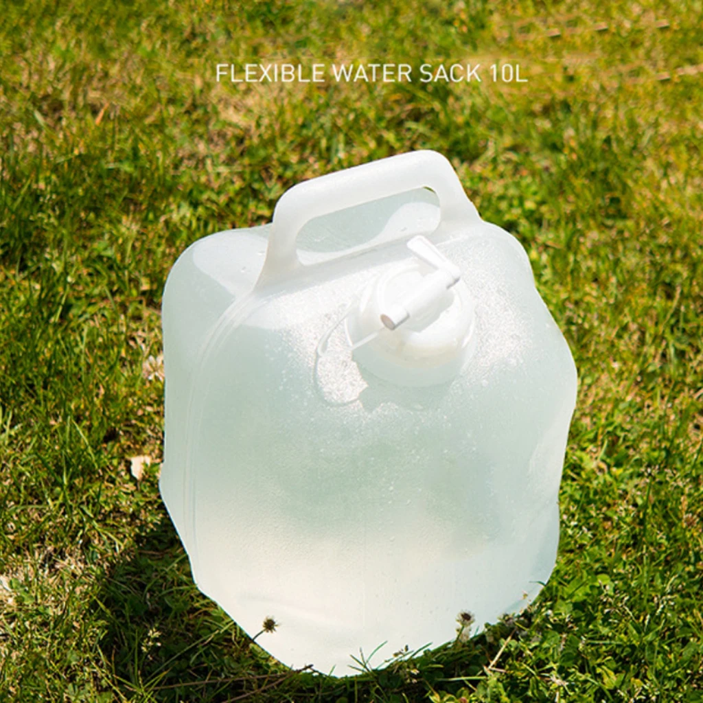 10L LDPE Portable Collapsible Water Container Carrier Folding Basin Bucket For Car Home Outdoor Camping Travel | Спорт и развлечения