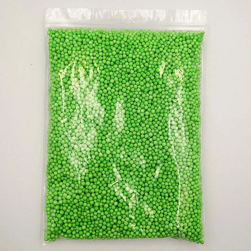 Green 10 г/упак. разноцветные шарики из пенопласта, шарики для самостоятельной сборки, аксессуары для снежной грязи, мелкий пенопластовый Бисер для пенного наполнителя - Цвет: Green