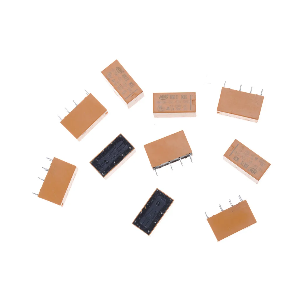 10 шт./лот мини мощность набор реле PCB тип 8 Pin мощность реле HK19F DC 12 В SHG катушки DPDT
