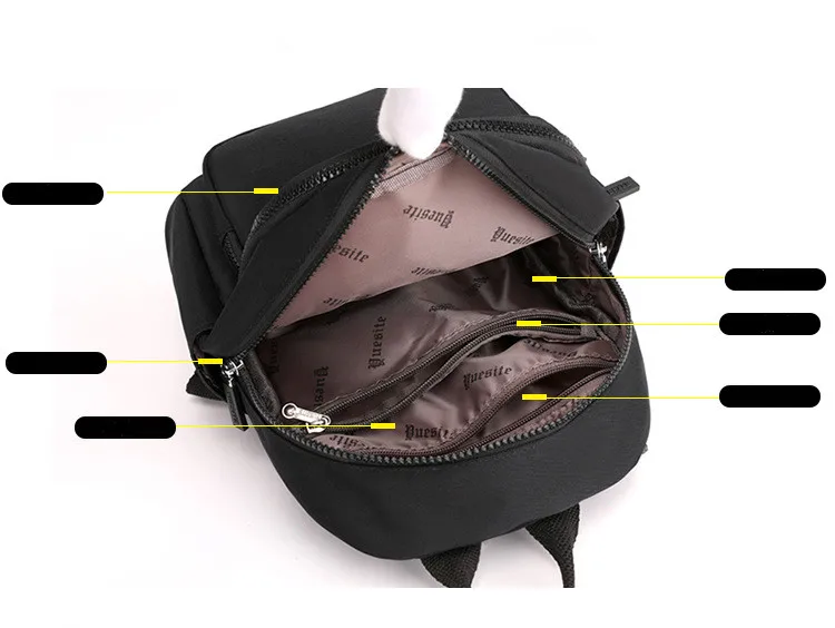 Waterproof Fashion Backpack for Women – Stylish Small Travel Bag inside