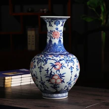Цзиндэчжэнь керамика фарфоровая ваза для бутылок украшение китайский стиль традиционное ремесло античный синий и белый фарфор 8 моделей