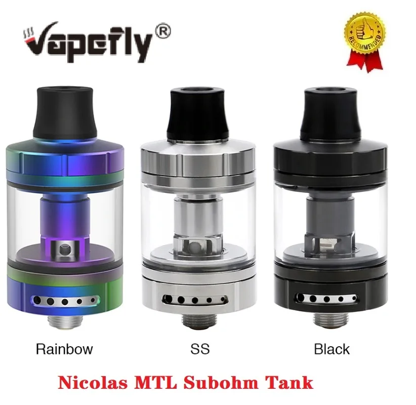 Оригинальный испаритель Vapefly Nicola MTL Subohm емкость 3 мл с простой заменой катушка BVC и