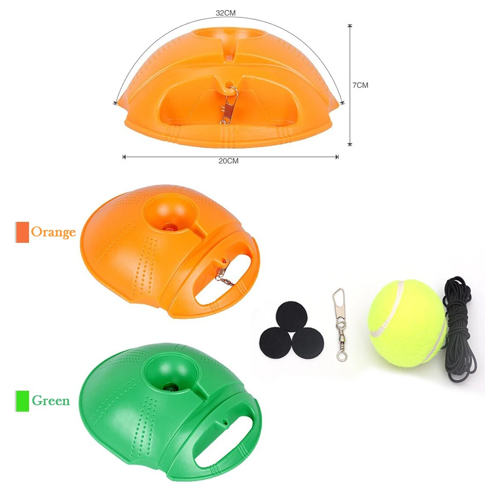 1PC Durable PE Plastic Tennis Self-study Trainer Rebound Baseboard With Ball Professional Exercise Tennis Sports Accessory
