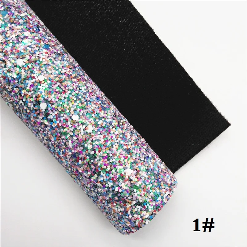 1 Glitterwishcome 21X29 см А4 Размер синтетическая кожа, массивная блестящая кожа, искусственная ткань из искусственной кожи винил для бантов, GM665A - Цвет: 1