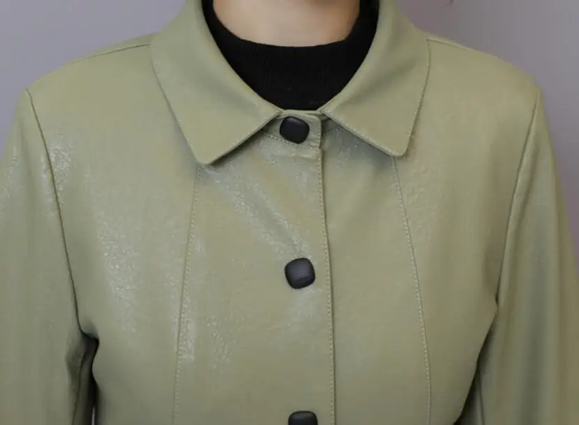 M-5XL, хит, Весенняя/Осенняя женская новая модная Корейская версия, куртка из искусственной кожи большого размера