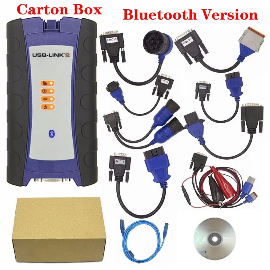 2 BT CARTON DHL NEXIQed USB соединенный грузовик диагностический инструмент NEXIQed 125032 USB соединенный Heavy Duty Truck сканер NEXIQed - Цвет: 2 BT CARTON
