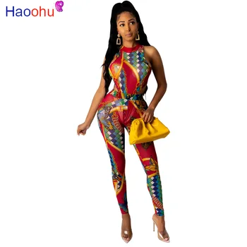 

2020 Summer Women Set Tracksuits Print Mesh Perspective Bodysuits+Pants Suit Sexy Night Club Party Two Piece Outfits