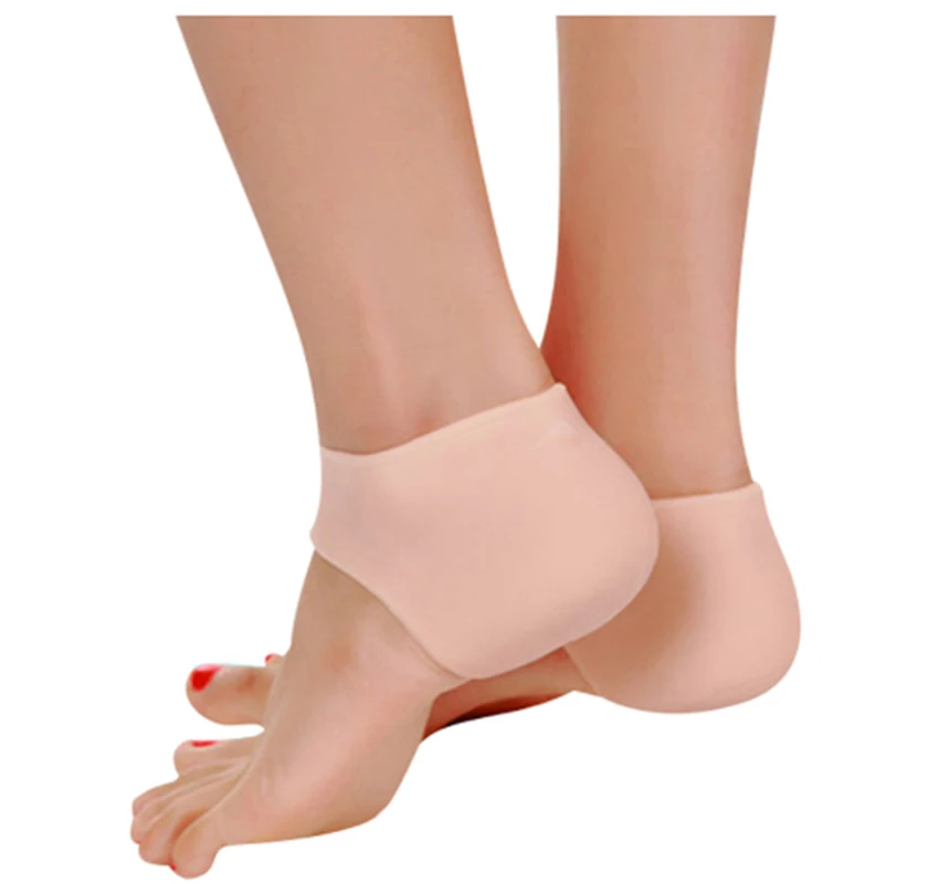 

2pcs Pro Foot Care Tool Soft medical silicone insoles Moisturizing Gel Heel Socks Cracked Foot Skin Care Protector Reusable
