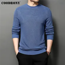 

High Quality Casual Embroidery Long Sleeve O-Neck Knitwear Sweater Pullover Shirt Men COODRONY Brand Autumn Winter Clothes C1260