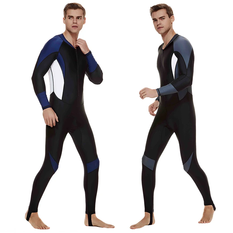 SBART Lycra Wetsuit Men Long Sleeve Spearfishing Surfing Diving