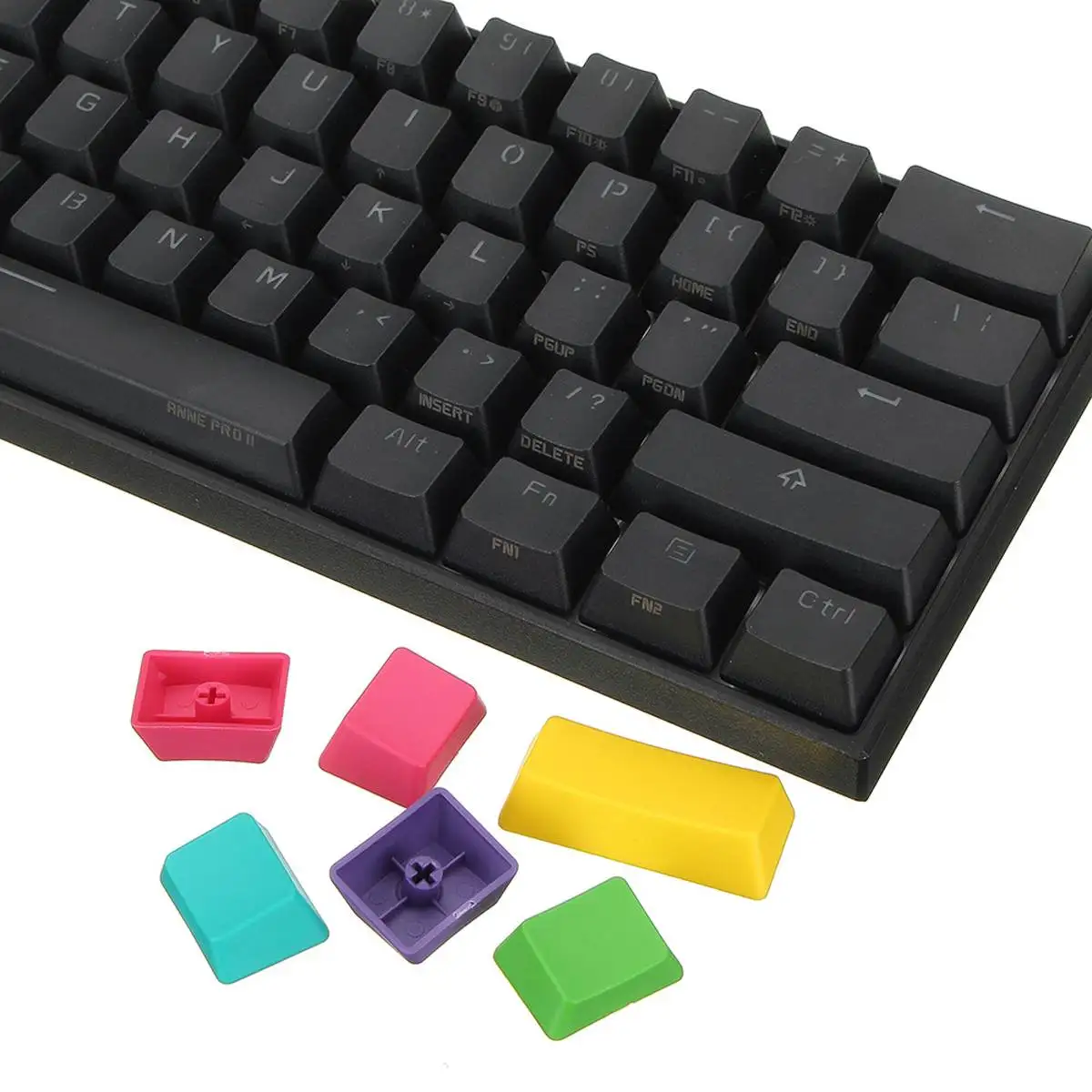 Эргономичная клавиатура LEORY Cherry MX Switch Anne Pro 2 60% NKRO bluetooth 4,0 type-C RGB Механическая игровая клавиатура для портативных ПК