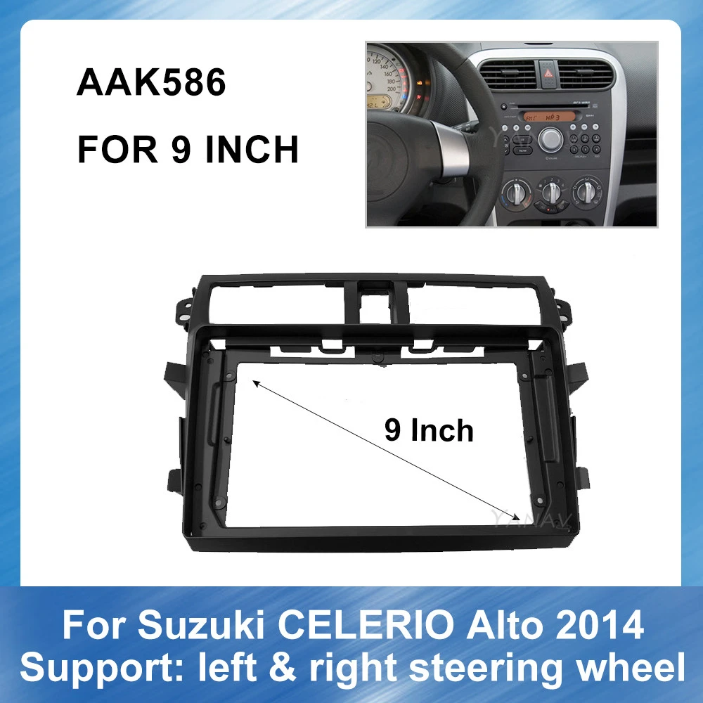 Car Radio Installation Plastic Fascia Panel Frame For Suzuki Celerio Alto 2014 Gps Navigation Panel Dashboard Abs Plastic Panel Fascias Aliexpress