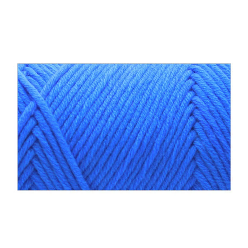 100 г/рулон красочная чесаная Мягкая Детская Хлопковая пряжа из натурального волокна ручное вязание крючком из шерсти пряжа для DIY свитера - Color: 3