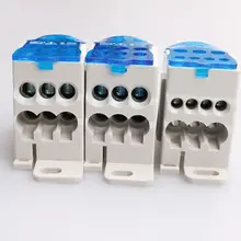 Din-рейка клеммные блоки один в несколько вне распределительный блок питания коробка