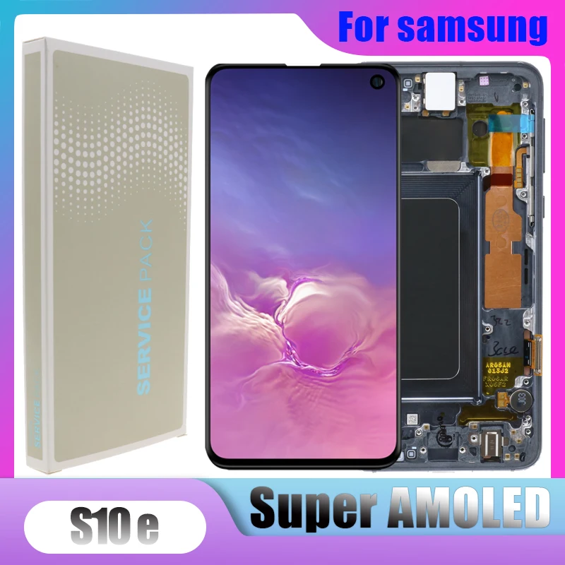 2280x1080Original S10e ЖК-дисплей для SAMSUNG Galaxy S10 E G970F/DS G970W G970U SM-G9700 сенсорный экран