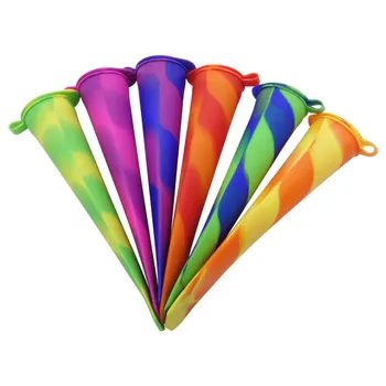 

Silicone Siamese Popsicles Molds Ice Cream Sticks Maker Mold Mould Icicle Bar Accessories Black Color Ice Mold Kitchen Tools