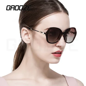 

GAOOZE Polarized Sunglasses Oval Round Glasses for Driving Luxury Glasses Woman Retro Sunglasses for Women Napszemuveg LXD154