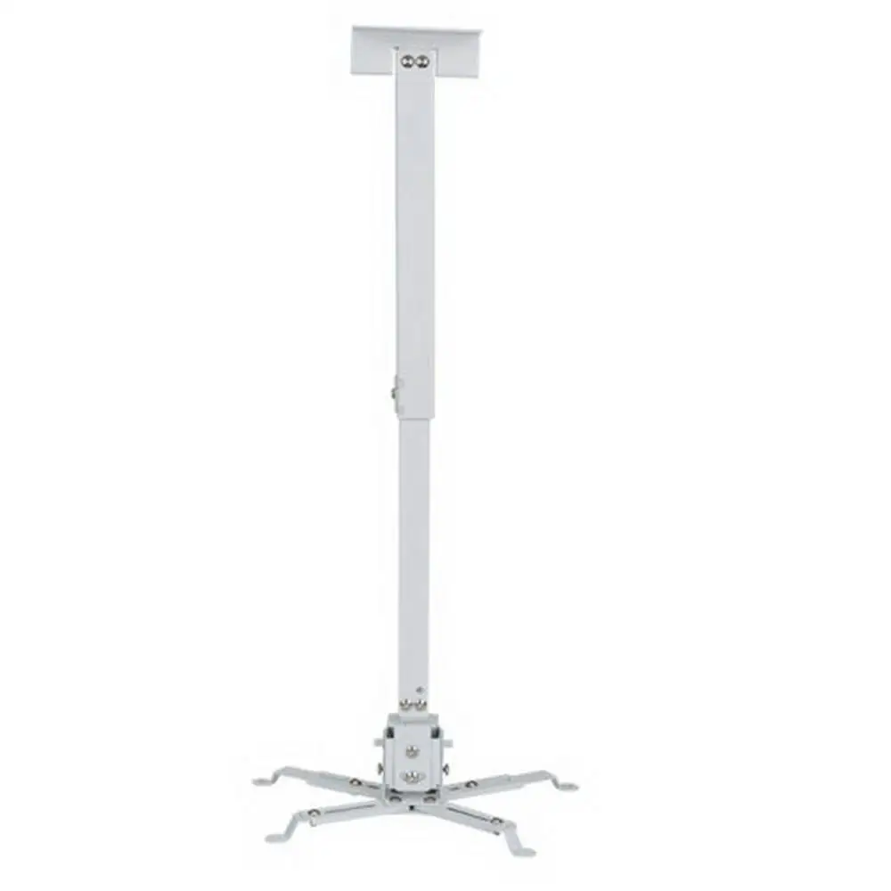 White Durable Projector Ceiling Bracket Universal LED Projector Bracket Holder Adjustable 43-65CM Hanging Bracket Swivel Mount Holder - Цвет: White