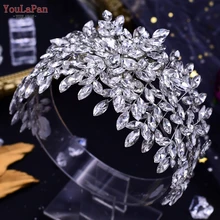 YouLaPan HP416 Luxurious Wedding Tiaras and Crown Bride Headband Woman Headpiece Hair Accessories Rhinestone Bridal Headband