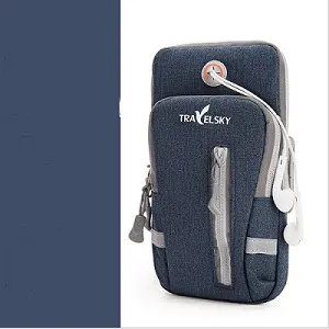 Navy Blue Светящаяся Сумка для бега Мужская и женская спортивная сумка для мобильного телефона сумка на руку для мобильного телефона фитнес-сумка на запястье - Цвет: Navy Blue