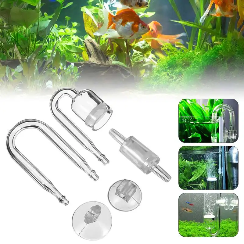 Nicrew-difusor de CO2 4 en 1 para acuario, tanque de vidrio, regulador con solenoide, Moss, CO2, atomizador para peceras, plantas en vivo