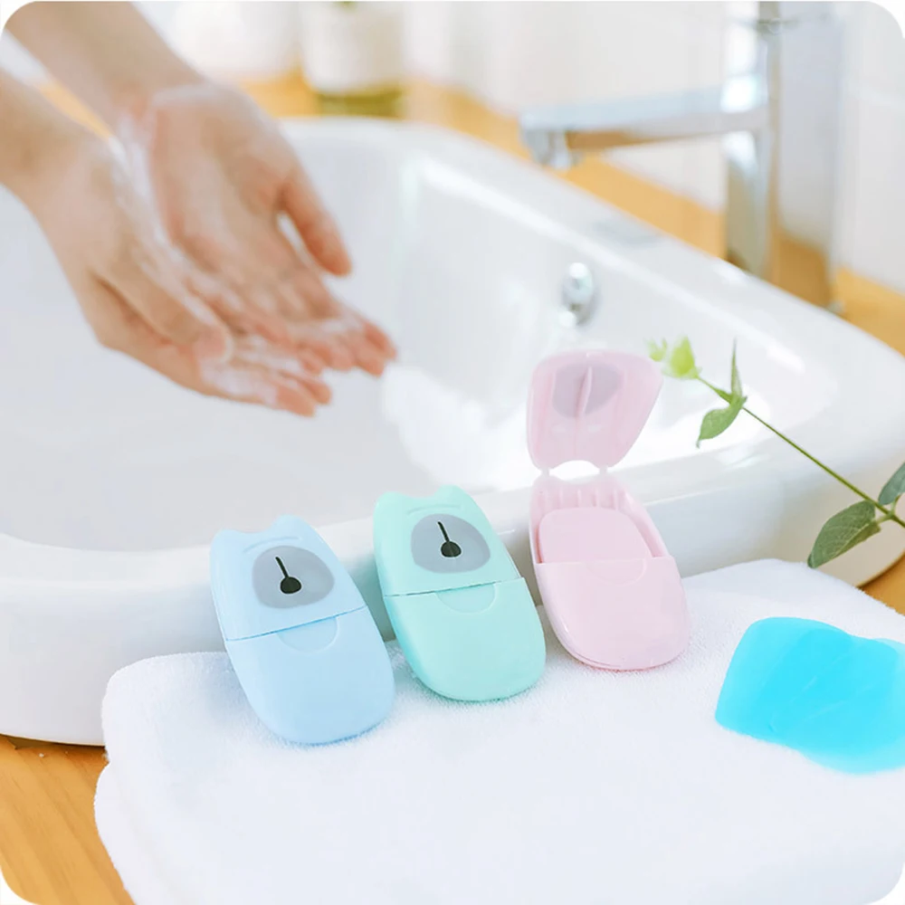 

Portable Soap Piece Travel Bag Disposable Hand Wash Paper Scented Soaked Mini Box Perfumed Soap Paper Outdoor Travel Activity D4