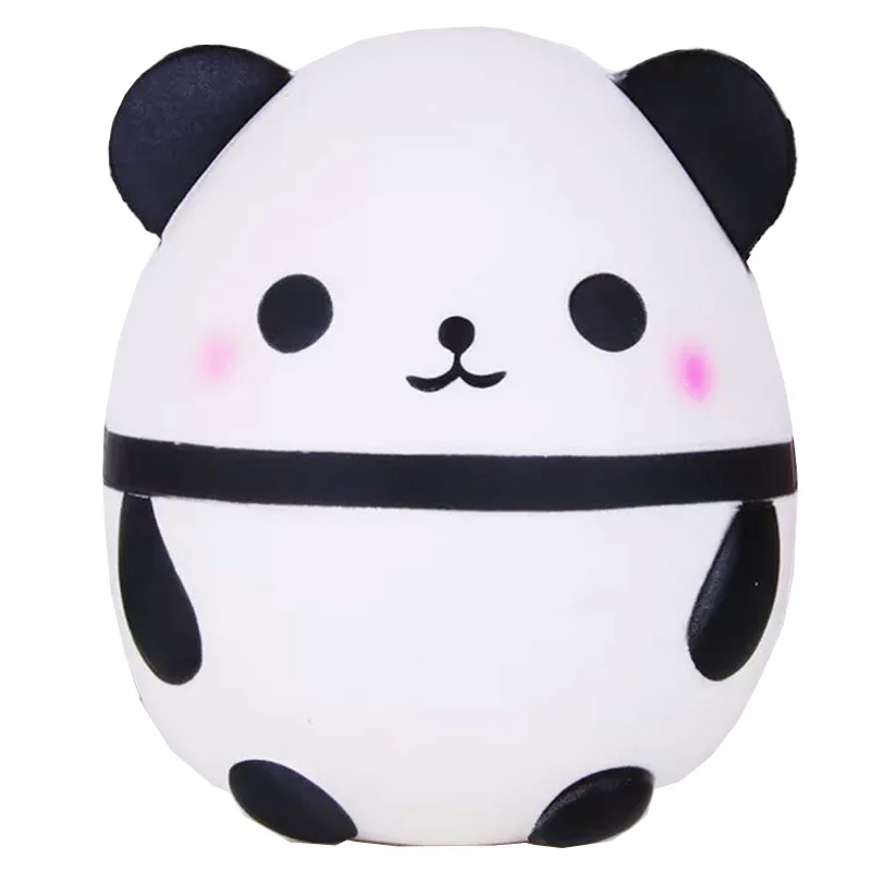 Новинка kawaii мягкая глина панда яйцо медленное восстановление Моделирование Мягкие Детские кухонные принадлежности пузырь креативная игрушка бразильский запах декомпрессия Забавный мальчик - Цвет: Белый