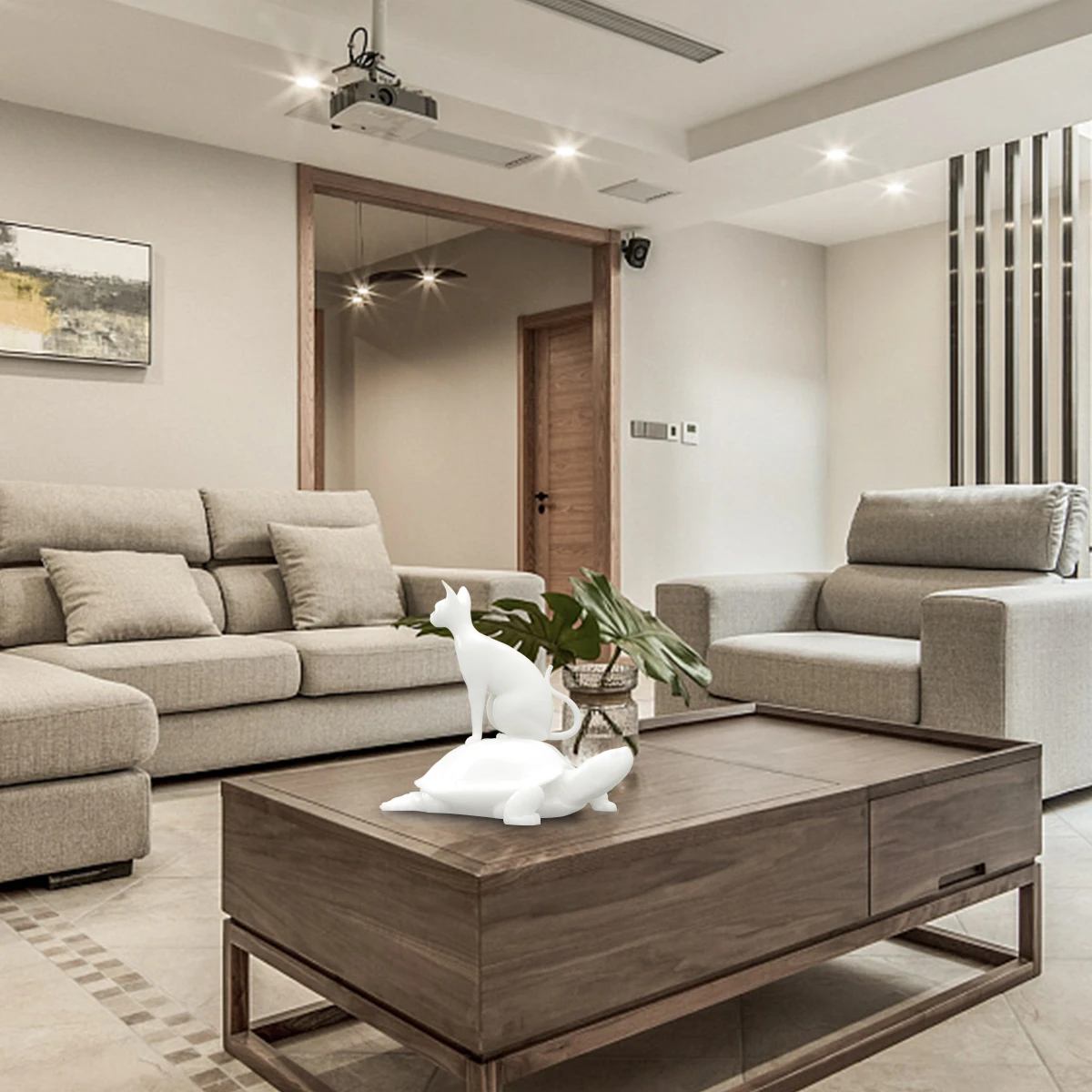 

Hot New Tortoise with Cat 3D Printed Sculpture Animal Sculpture Abstract Modern Sculpture Tabletop Decoration For Office And Hom