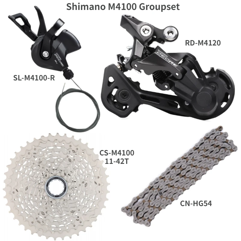 Shimano Deore M4100 Groupset Mtb Mountain Bike M4100 Groupset 10 speed 
