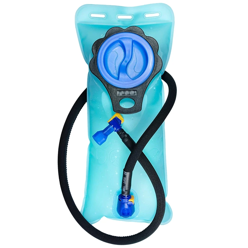

Hydration Bladder Water Reservoir 2 Lite for Bicycling Hiking Camping Backpack,Non Toxic Easy Clean Large Opening Blue