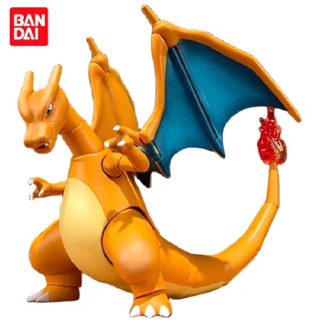 15cm BANDAI Pokemon Original S H Figuarts Charizard Figures Model Cartoon Action Anime Toys Gifts
