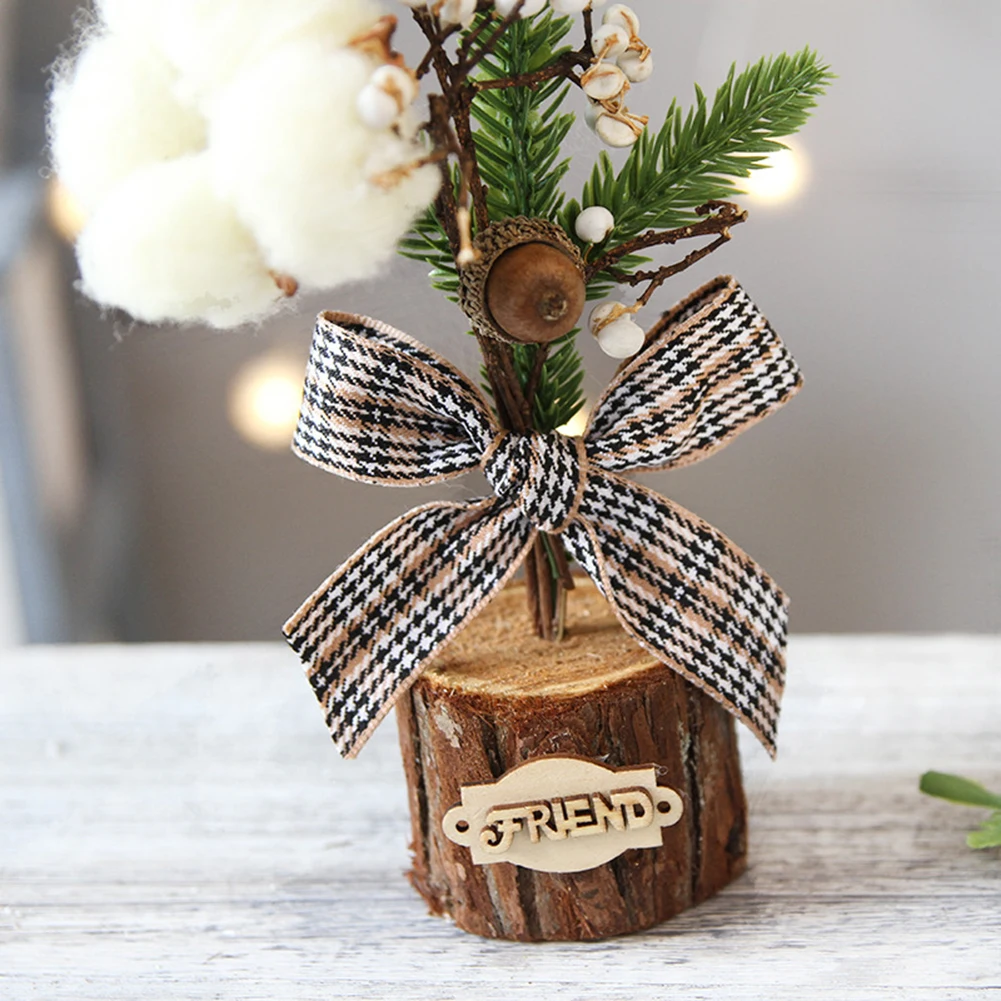 

Artificial Tabletop Mini Christmas Tree Decorations Festival Miniature Tree 25cm Home Decoration Accessories Room Decoration