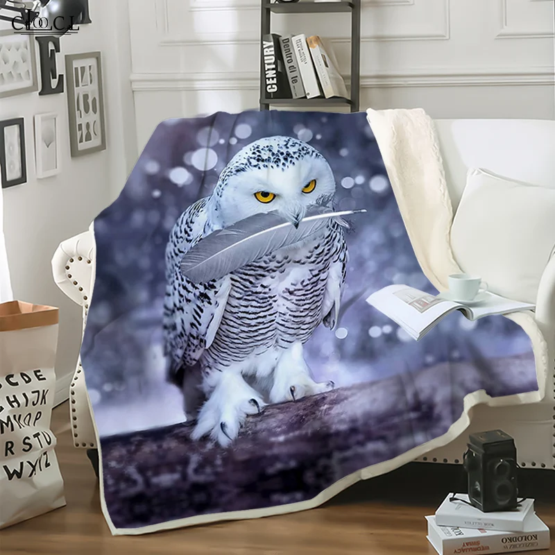 

Animal Nighthawk Blankets 3D Print Owl Thicken Child Adult Quilt for Beds Home Living Portable Throws Blanket Drop Shipping