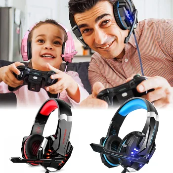 

Gaming Headset Deep Bass Stereo Game Headphone with Microphone LED Light for PS4 PC Laptop Tablet Stereo Game Headset Headphone