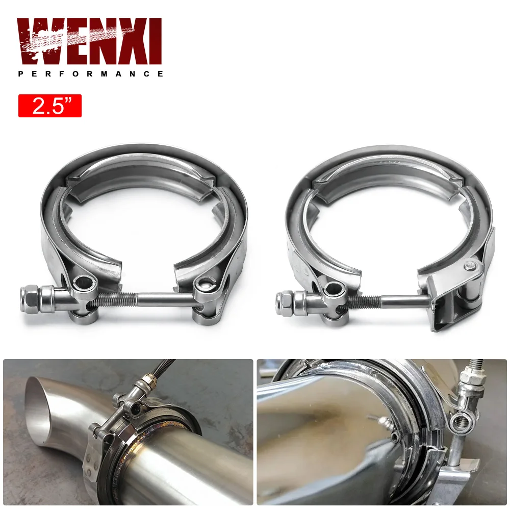 2.5 "Acciaio Inossidabile 304 Turbo/Intercooler/Downpipe/Down Pipe/Tubo Flessibile Normale O Rapido Sgancio V Band Clamp Wx-Vcn25/Vcq25