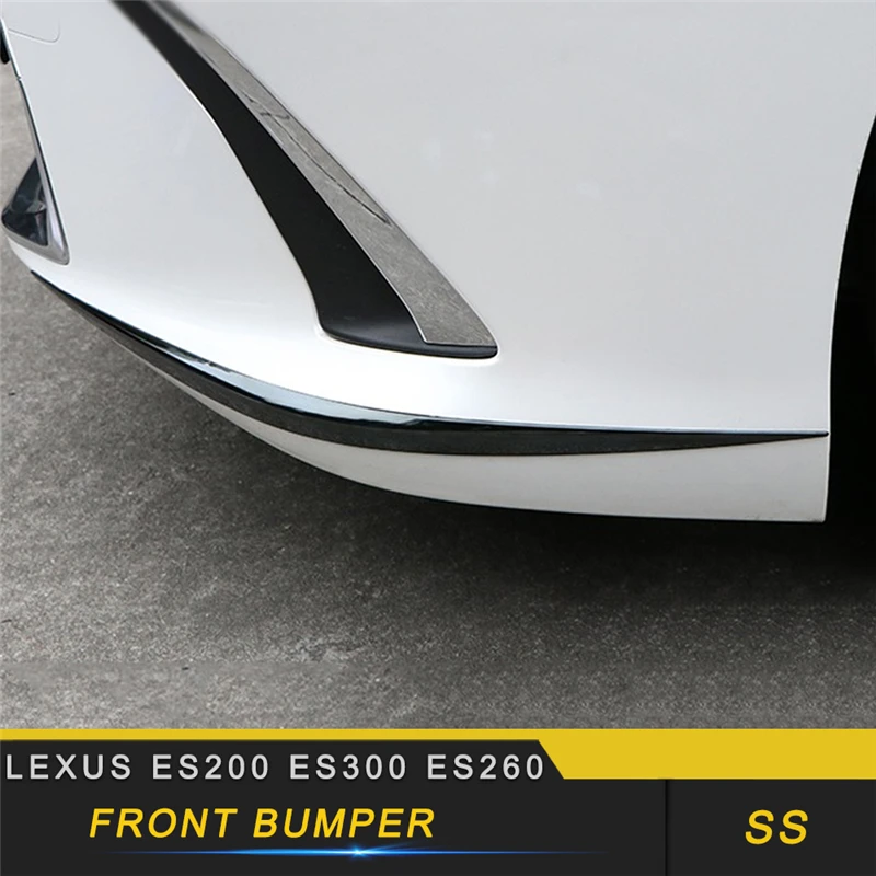 

For Lexus ES 2018 ES200 ES300 ES260 Car Styling Front Bumper Fender Protector Cover Trim Frame Sticker