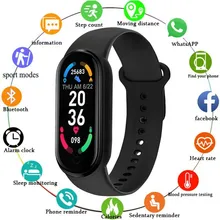 

M6 Smart Bracelet Watch Fitness Tracker Heart Rate Blood Pressure Monitor Color Screen Smart Bracelet For Mobile Phone
