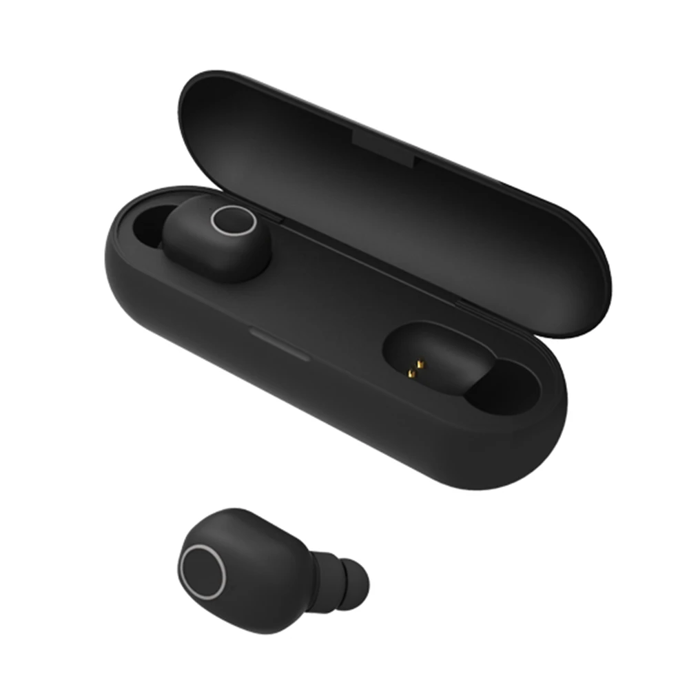 Black Q1 TWS Bluetooth 5,0 наушники портативный беспроводной сенсорный наушник 3D стерео HIFI Звук качество Спорт бас гарнитура для всех смартфонов - Цвет: Black